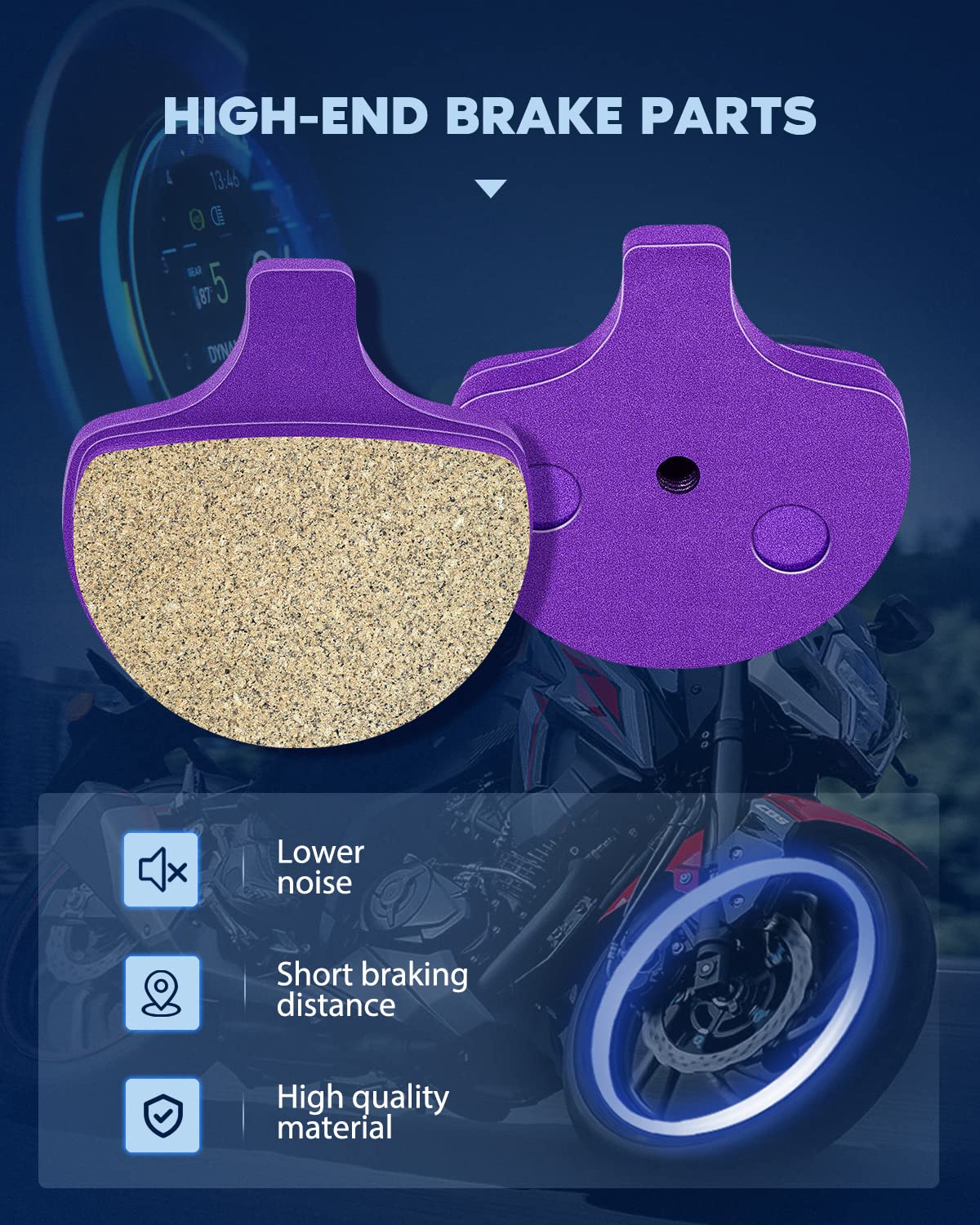 Amazon | ECCPP FA94 ブレーキパッド フロントカーボンファイバー 交換